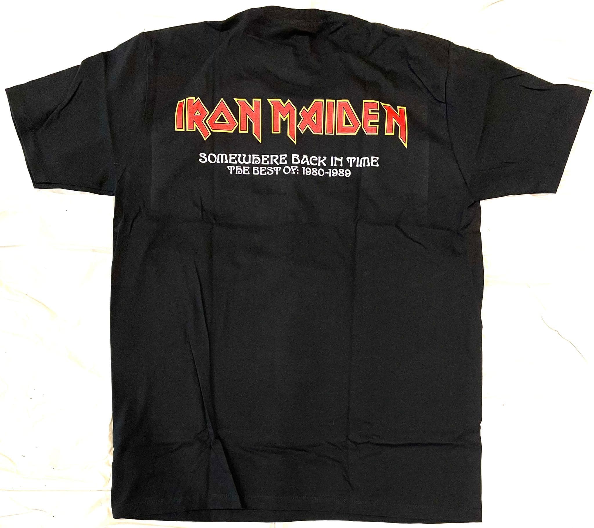 Rock Tees Iron Maiden Somewhere Back In Time Double Sided T-shirt