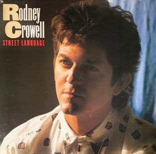 Rodney Crowell ‎- Street Language (LP) (EX/VG)