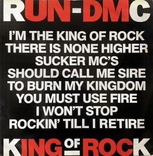 Run-DMC - King Of Rock (12") (VG-/VG-)