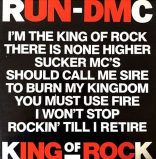 Run-DMC - King Of Rock (12") (VG+/VG+)