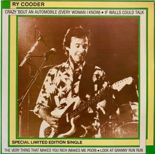 Ry Cooder - Crazy 'Bout An Automobile (Every Woman I Know) (12") (VG/VG)