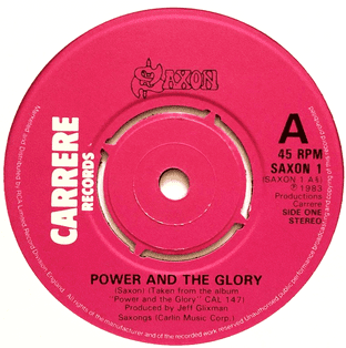 Saxon - Power And The Glory (7") (G+/NM)