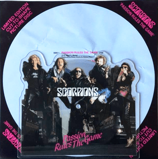 Scorpions - Passion Rules The Game (7") (Shaped Picture Disc) (VG+/EX)