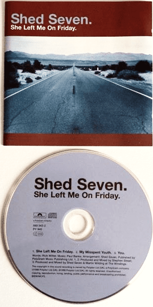 Shed Seven - She Left Me On Friday (CD Single Pt 2) (EX+/EX)