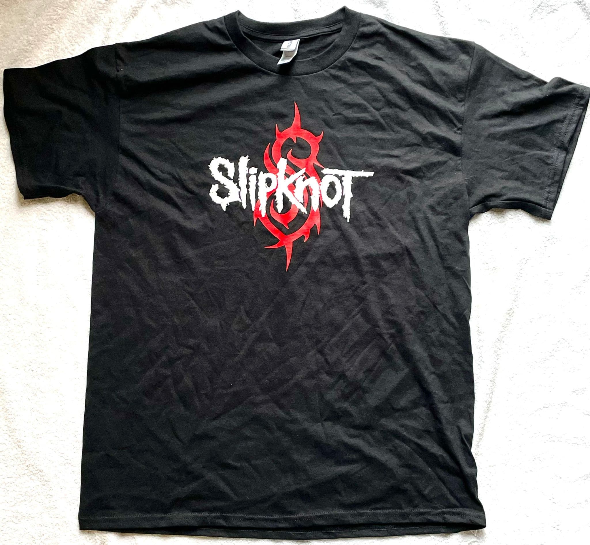Slipknot Logo - Single Sided Black T-shirt L Brand New