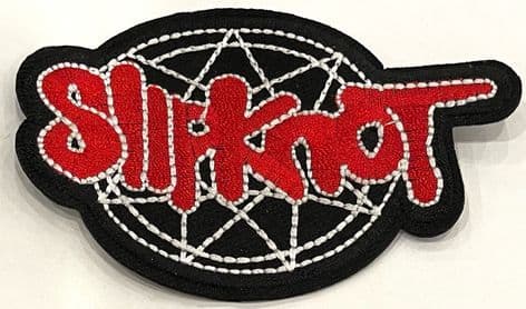 Slipknot Red Logo Web Background Iron-On/Sew On Patch (pa344)