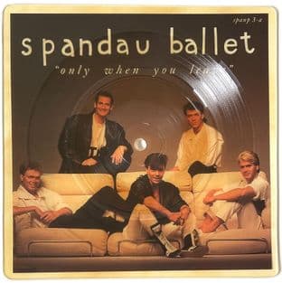 Spandau Ballet – Only When You Leave (7") (Band Artwork Shaped Picture Disc) (VG-/NM)