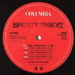 Sporty Thievz ‎- No Pigeons (12") (G++/NM)