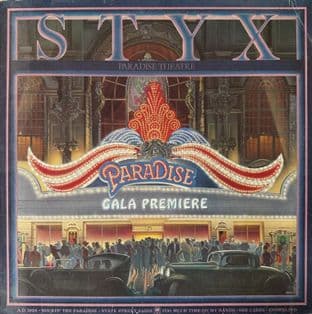 Styx - Paradise Theatre (LP) (Etched) (VG/VG-)