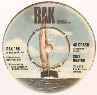 Suzi Quatro - 48 Crash (7") (G+/EX)