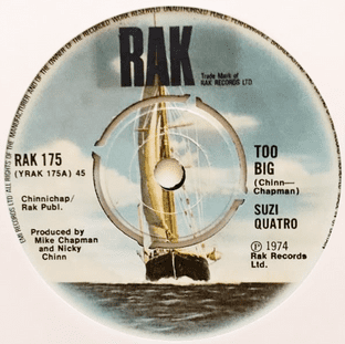 Suzi Quatro - Too Big (7") (VG-/EX+)