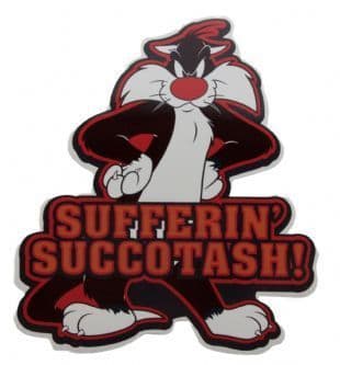 Sylvester The Cat - Sufferin' Succotash! (Sticker)