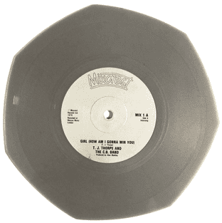 T.J. Thorpe And The C.B. Band - Girl (How Am I Gonna Win You) (7") (Heptagonal-Shaped Grey Vinyl) (VG/NM)