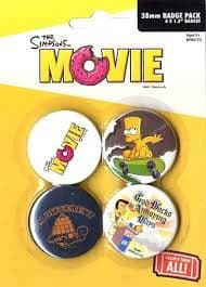 The Simpsons (Movie) - 4 Pack Badge