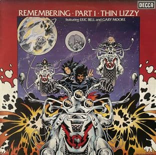 Thin Lizzy ft Eric Bell & Gary Moore - Remembering Part 1 (LP) (VG-EX/VG-)