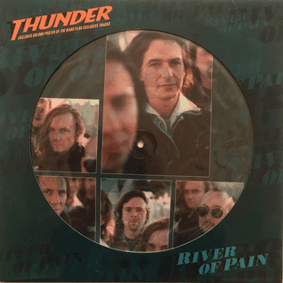 Thunder - River Of Pain (12") (Picture Disc) (EX/EX)