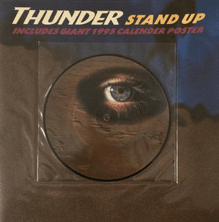 Thunder - Stand Up (7") (Picture Disc) (EX/EX-)