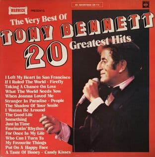 Tony Bennett - The Very Best Of Tony Bennett: 20 Greatest Hits (LP) (VG/VG-)
