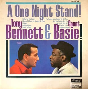 Tony Bennett With Count Basie Orchestra - One Night Stand (LP) (VG-/VG-)