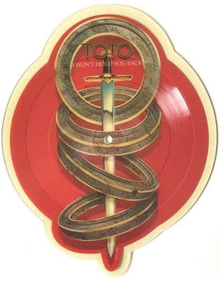 Toto - I Won't Hold You Back (7") (Shaped Picture Disc) (VG-/NM)