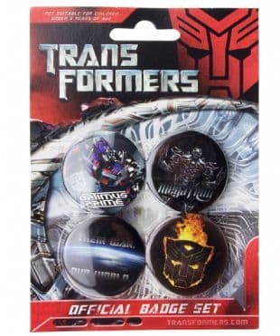 Transformers: War - Official Button Badge Pack
