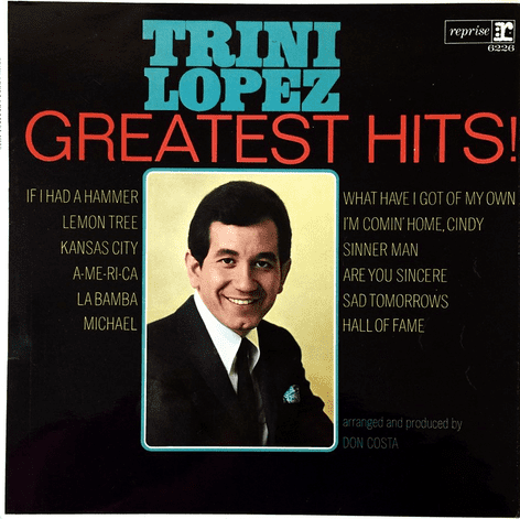 Trini Lopez - Greatest Hits! (LP) (VG+/VG)
