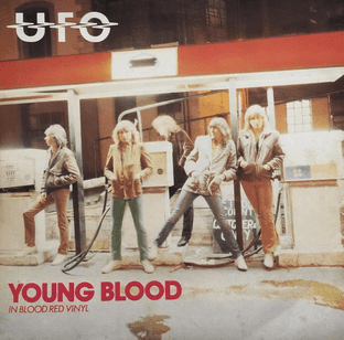 UFO - Young Blood (7") (Red Vinyl) (EX/VG-)