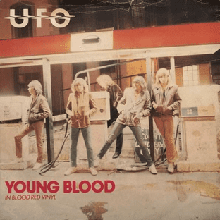 UFO - Young Blood (7") (Red Vinyl) (F+/G-)