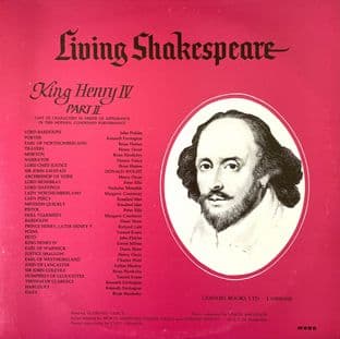 V/A - Living Shakespeare: King Henry IV Part II (LP) (VG-EX/VG+)