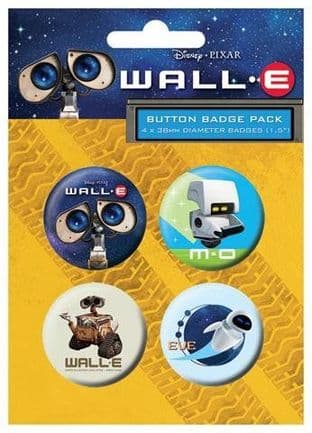 Wall.E - 4 Pack Badge