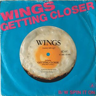 Wings - Getting Closer (7") (VG-/G-)