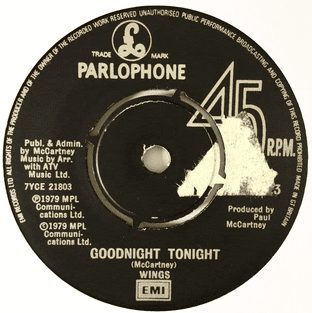 Wings - Goodnight Tonight (7") (VG-/NM)