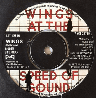 Wings - Let 'Em In (7") (VG/G)