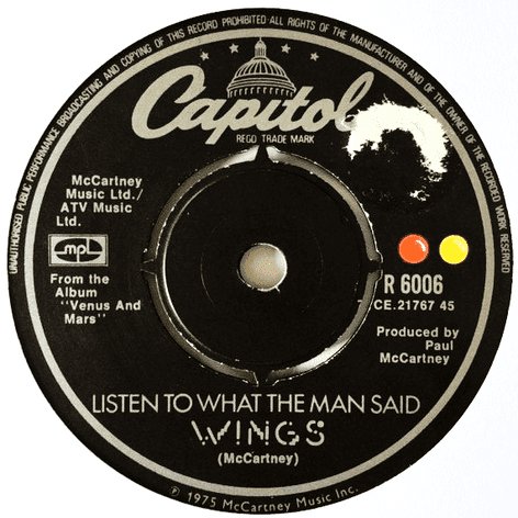 Wings - Listen To What The Man Said (7