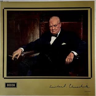 Winston Churchill - The Voice Of Winston Churchill (LP) (VG-EX/VG)