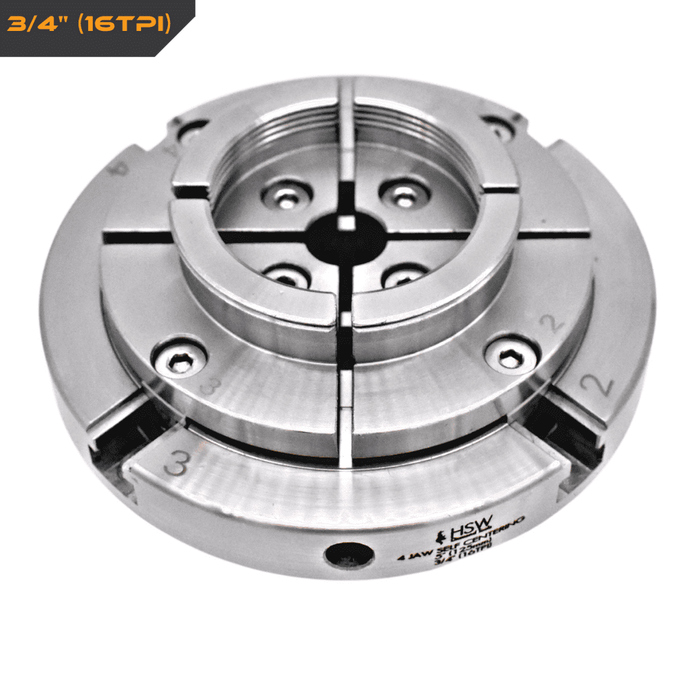 4 Jaw 125mm (5") Self Centring Wood Lathe Chuck