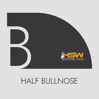 B - Half Bullnose BDS VB Diamond Profile Bit (Bearing) - 12.7mm (1/2