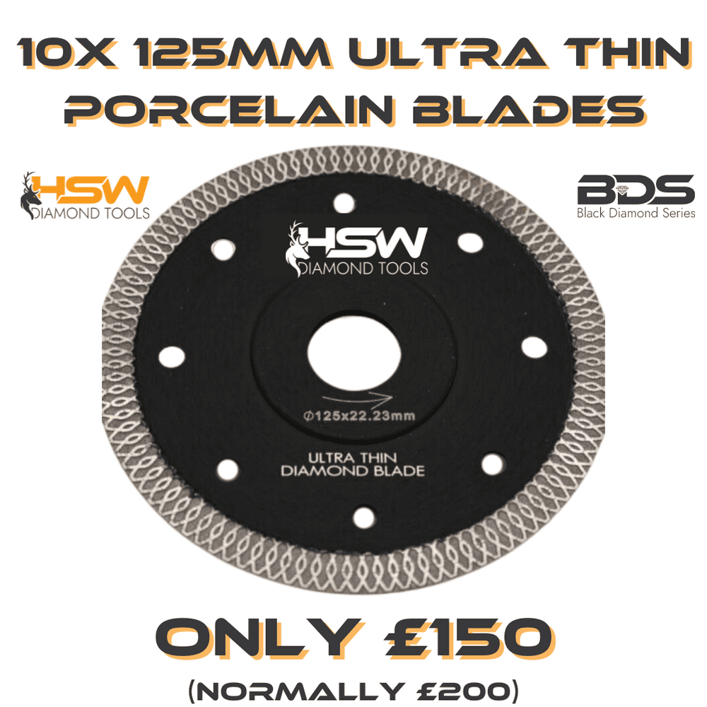 BDS Ultra Thin Mesh Sintered Diamond Blade - 125mm, Bulk Buy