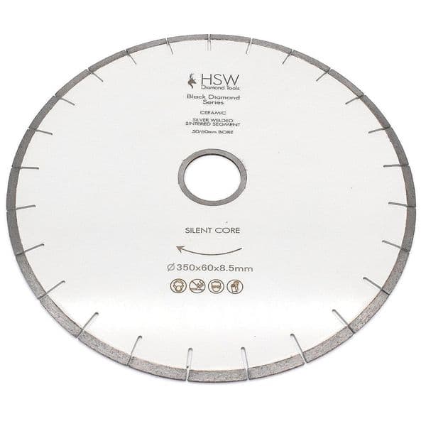 Ceramic BDS Silent Core Bridge Saw Blades - SD Segment