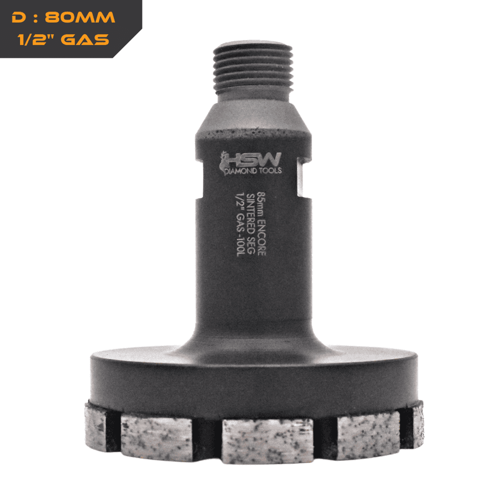 Encore (Pre Bowl) Sintered Diamond Cutter- 1/2" GAS