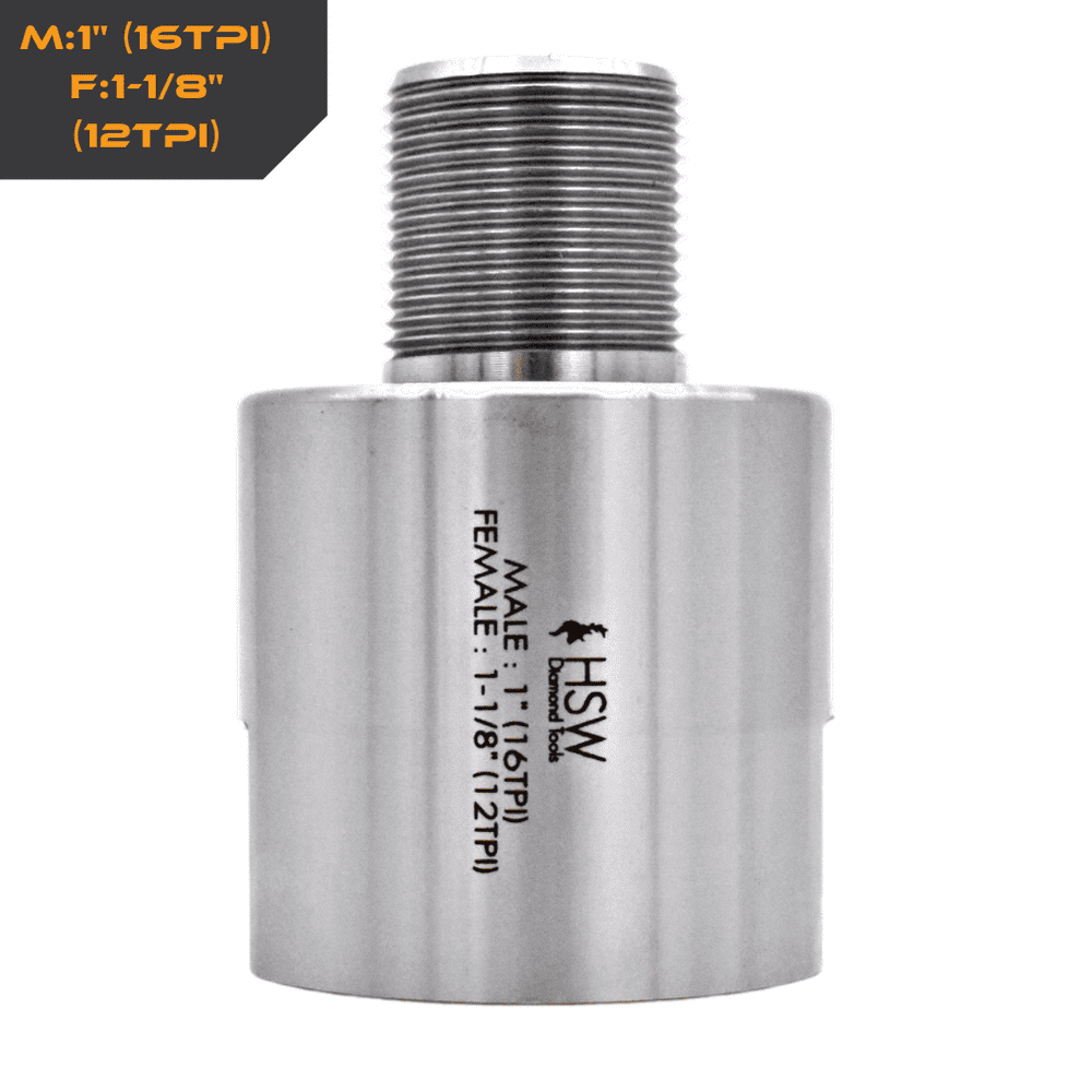 Female : 1-1/8" (12TPI) - Lathe Thread Adaptors
