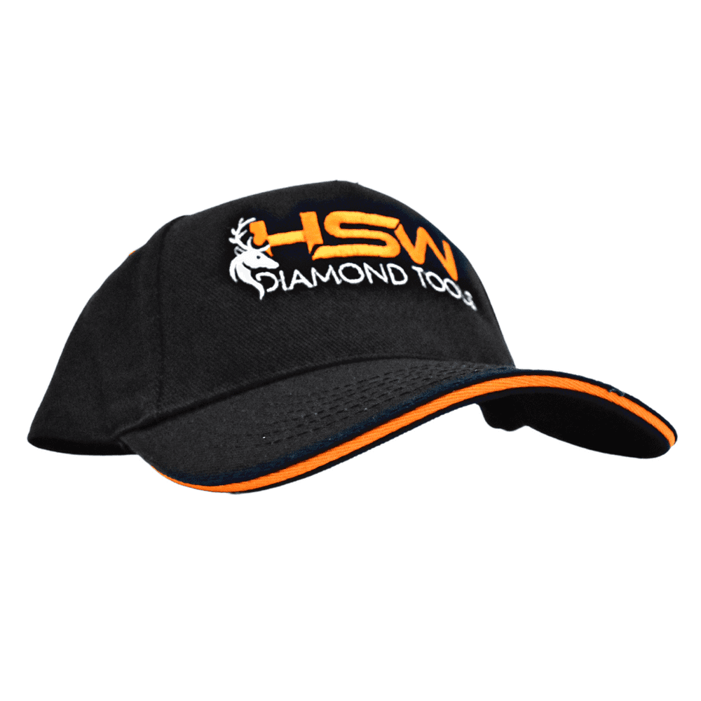 HSW Embordered Ultimate 5-Panel Cap - Black & Orange