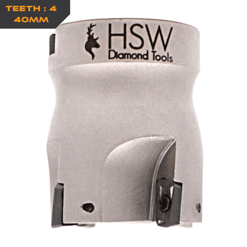 Indexable Face Mill Cutter (Flattening) Heads - Metal, Wood, Resin