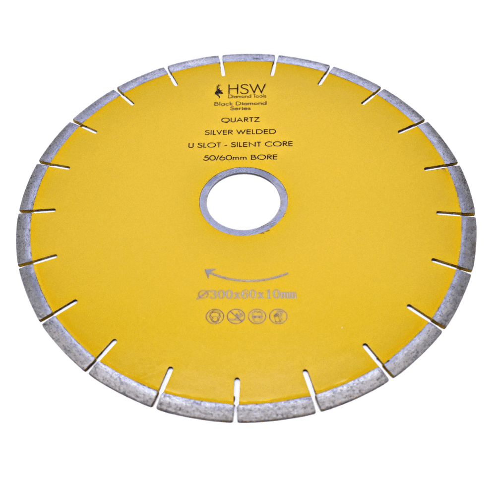 Quartz BDS Silent Core Bridge Saw Diamond Blade - SD Segment