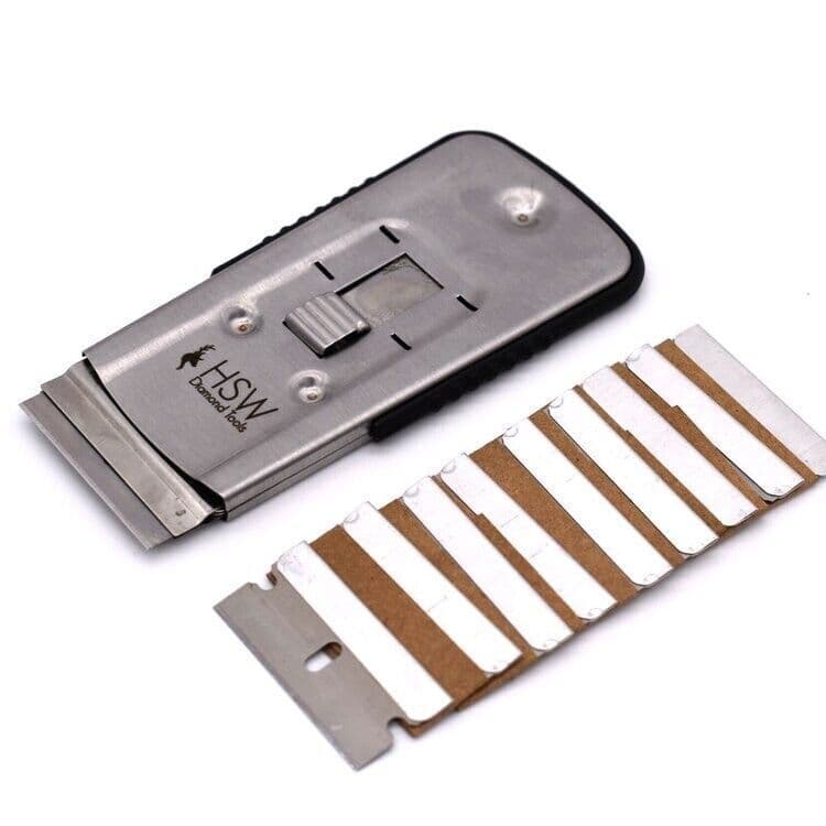 Retractable Metal Holder For Single Edge Razor Blades