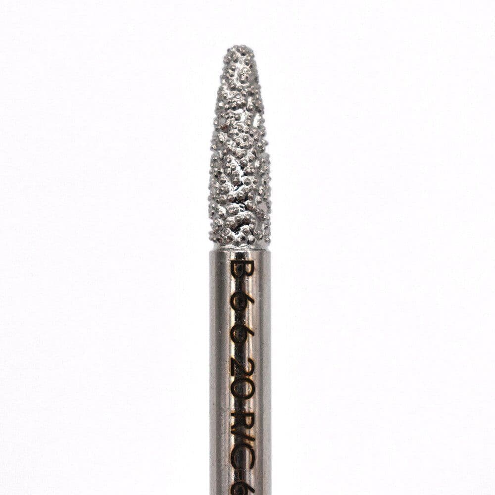 Rounded Point Carving Burr VB Diamond - 6mm