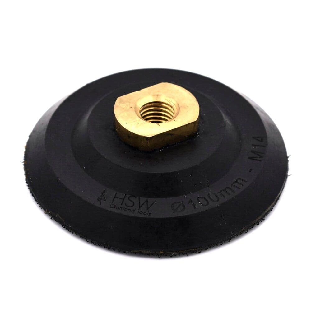 Rubber Backing Pads - Hoop & Loop - M14