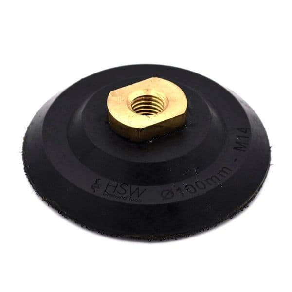 Rubber Backing Pads - Hoop & Loop  - M14