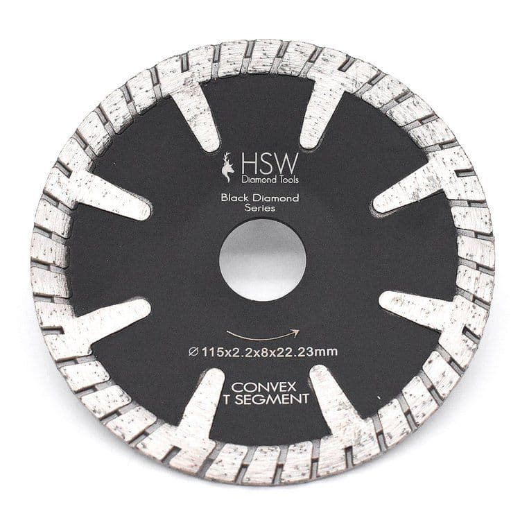 Convex Sintered Diamond Segment Blade - 22.23mm