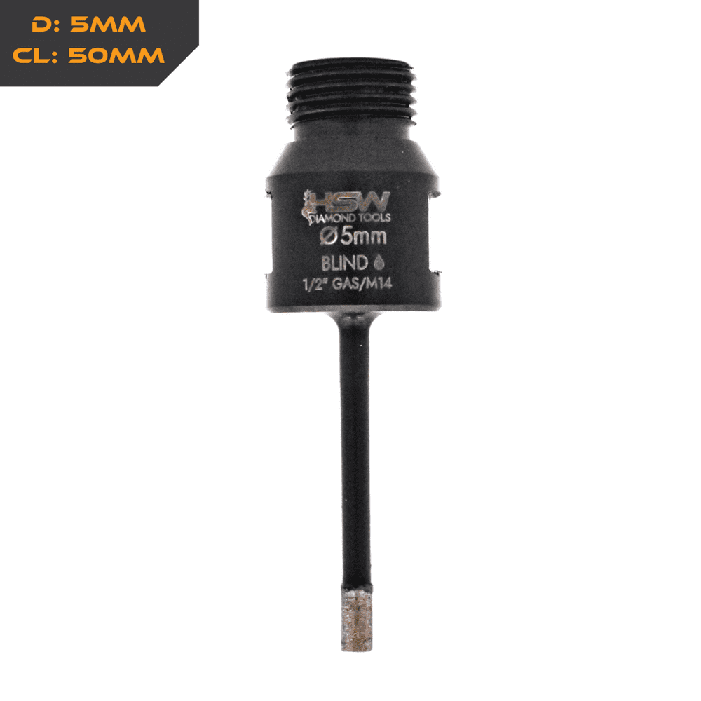 Solid (Blind) Sintered Diamond Wet Core Bits - Dual Fitting